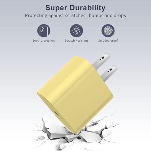 Image of iPhone Fast Charger,Type C Wall Charger Block Plug and 6ft USB C to Lightning Charging Cable Cord Long,Power Adapter Cube Brick Box for Apple iPhone 14 Pro Max /14 Plus /14 /13 /12 Mini /11 /XS Max /XR /iPad