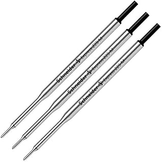 Schneider Express 225 Pack of 3 Refills Medium Tip, Black