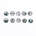 4pcs, 8x8x4mm Natural Moss Agate Hexagon Shape-Flat Step Cut Gemstone Wholesale Lot, Jewelry Making Loose Gemstone, Polished Minerals, DIY, Wire Wrapping, Healing Crystals, Bulk Gemstone Deal