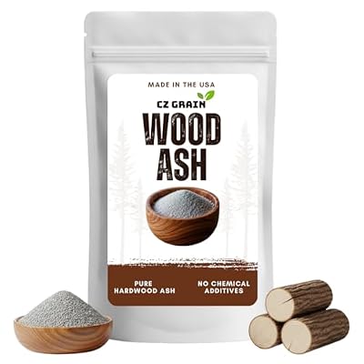 Hardwood Ash – 100% Pure, All-Natural, Double-Sifted, Made in USA, Fine Mineral Ash for Gardening, Chicken Dust Baths, DIY & Homestead Uses – Resealable Bag (2 Pounds)