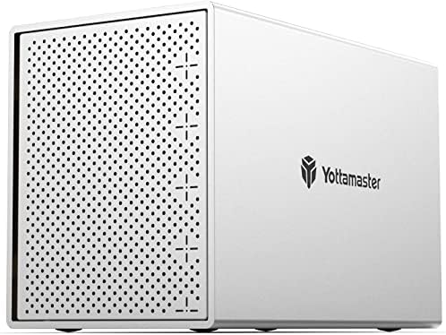 Yottamaster 5 Bay External Hard Drive Enclosure, Aluminum USB3.0 3.5" HDD Enclosure for 3.5 2.5 Inch SATA HDD Support 5 x 16TB, Mac Style Direct Attached Storage (DAS) - [PS500U3]