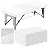 Framendino, 25 Pack White Disposable Fitted Massage Table Sheets SPA Bed Covers for Beauty Salon
