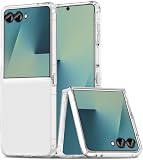 Captor Cover Samsung Z Flip 7, Custodia Trasparente in Silicone Rigido, Sottile, Antiurto, Anti-Graffio, Protezione di Alta Qualità con Bordo Rialzato per Fotocamera, Resistente per Cover Z Flip 7