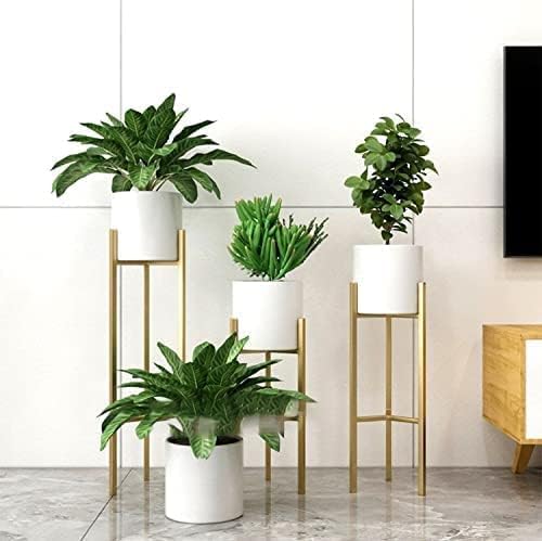 World Fireᵀᴹ Modern Planters: Stylish and Functional Indoor and Outdoor Plant Containers | Enhance Your Green Space with Durable and Trendy Planters Set of 3 (Golden) (White) (B0CCYYZB3M) Amazon Price History, Amazon Price Tracker