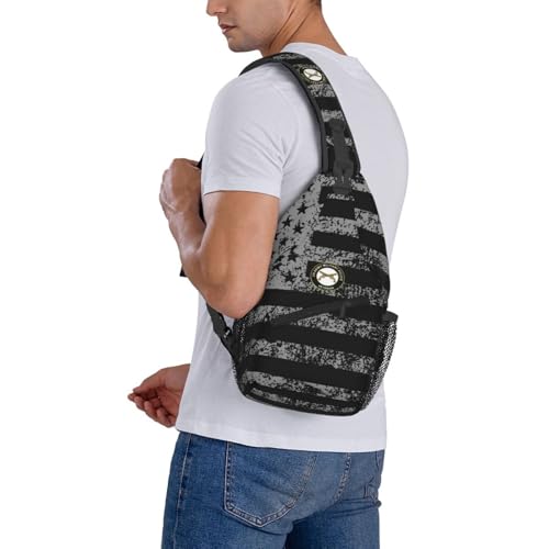 Morrales tipo Sling Bag impermeable para hombres pequeño miniatura 7
