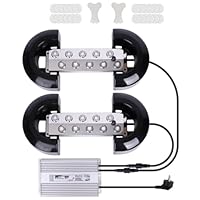 MOGOULUA Nebelmacher 20 Kopf 14L/H 2 in 1 Ultraschall Nebelgerät mit 720W Wasserdichtem Netzteil Schweres Nebelgerät Innenhof Nebel Luftbefeuchter Teich Nebelgerät für Gartenbau Gewächshauslandschaft