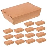 TOYANDONA 20 piezas Cajas de Pizza de Papel Kraft con Tapa Abatible de Unidades para Take Away Almacenamiento Seguro para Pizzas Pollo Frito y Pasteles para Fiestas y Restaurantes