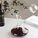 Wlasss Wine Decanter, 1100ml /37.2oz Red Wine Decanter, Hand Blown Lead-Free Crystal Wine Carafe, Small Decanter for White and Red Wine, Elegant Design Easy Pour, Wine Gifts for Christmas