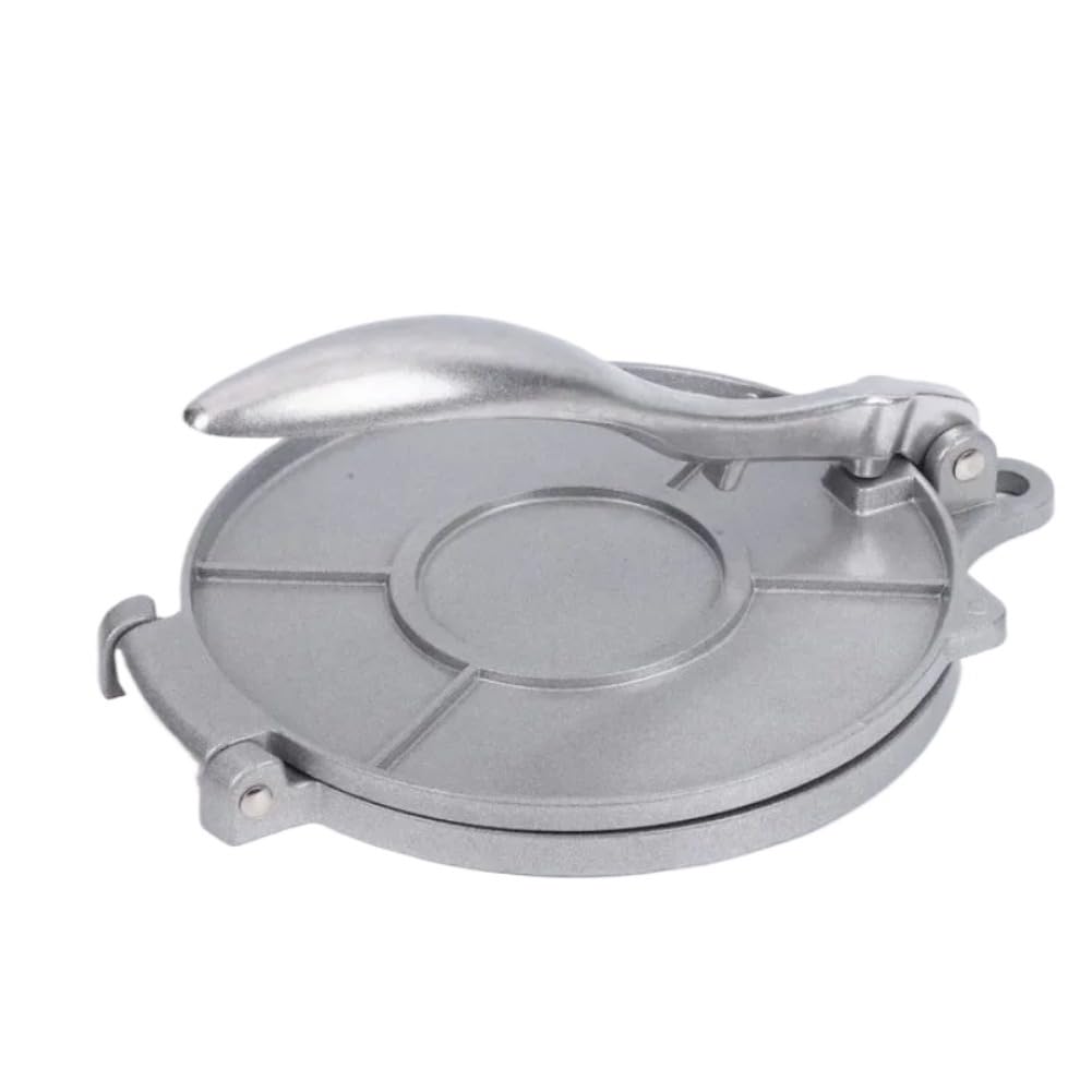 20cm Tortilla Press - Aluminum Alloy Manual Dough Press for Homemade Tortillas, Flatbreads & Pizza Bases