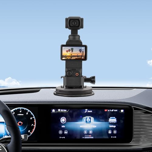 for DJI Osmo Pocket 3 Magnetic Mount, Strong Magnetic Car Mount [Adhesive Metal Disk Included] Magnet Camera Mounts Used on Car, Railings, Refrigerators for DJI Osmo Pocket 3 2 Action 5 4 3 and GoPro