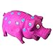 WANT CHEW Latex Dog Squeaky Chew Toys, Oink Oink Pig 8.3