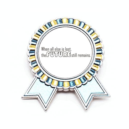 Broche métal avec message d'avenir cadeau symbolique original taille M pour proche