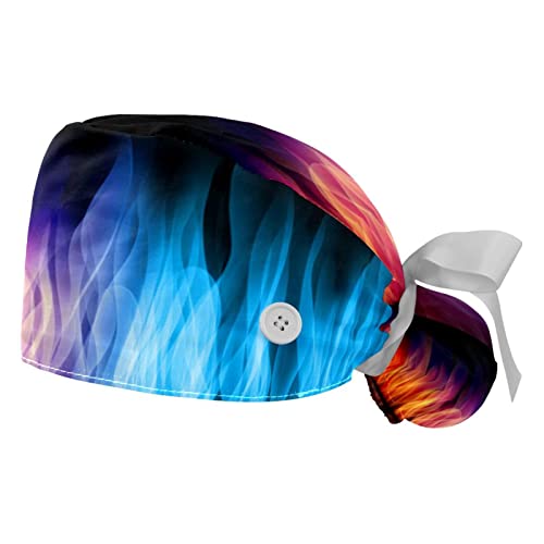 Chapeaux de travail JDEZ rouge et bleu : lot de 2 casquettes de travail respirantes