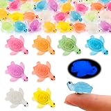 Sea Turtle Fridge Magnets, 24 Pcs Cute Refrigerator Magnets, 3D Decorative Refrigerator Magnets, Turtles Glow in the Dark, Ocean Fridge Decoration for Home School Office Whiteboard Cabinets
