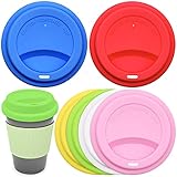 Un juego de tapas para tazas de 6 colores puede ayudarlo a identificar sus propias tazas, las tapas son de colores brillantes y hay diferentes opciones todos los días.