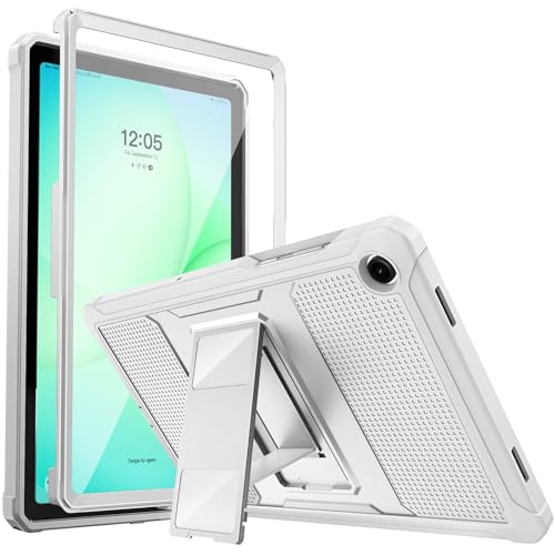 Image of MoKo Shockproof Case Fit Samsung Galaxy Tab A11+ Plus / A9+ 11 Inch | Full Body Rugged Stand Back Cover with Built-in Screen Protector for Galaxy Tab A11+ / A9+ Tablet, Light Gray