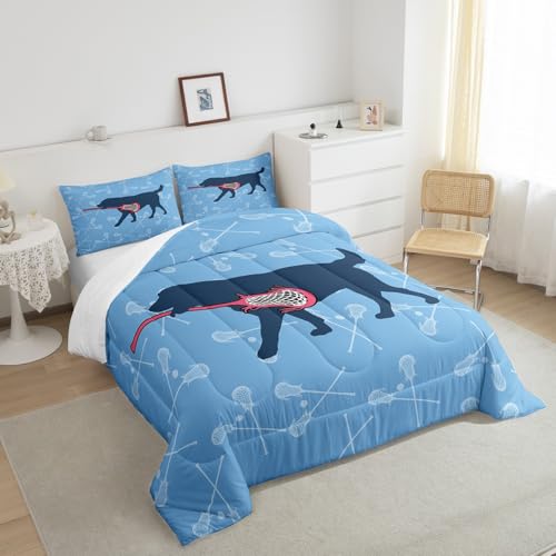 Image of Feelyou Lacrosse Bedding Set Full Size 3Pcs for Girls Boys Kids