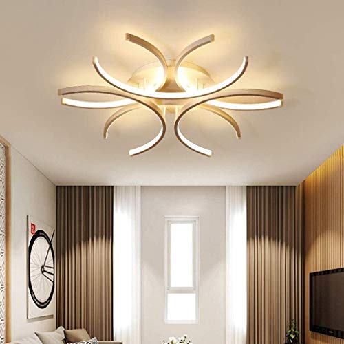Suspension LED 72W dimmable avec télécommande pour grand salon moderne