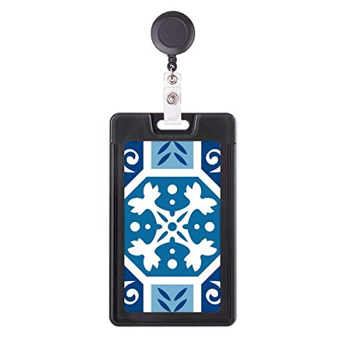 Porte-badge rétractable bleu idéal pour infirmière et personnel médical