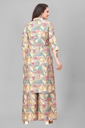 Image of Co-ord Set for Women Printed Straight Kurta with Pant