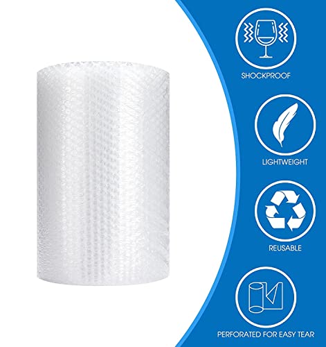 Bubble Cushioning Wrap Roll, Sumono 12 Inch X 36 Feet Total Bubble Roll Perforated 12 Inch Included 10 Fragile Sticker Label #TOP1