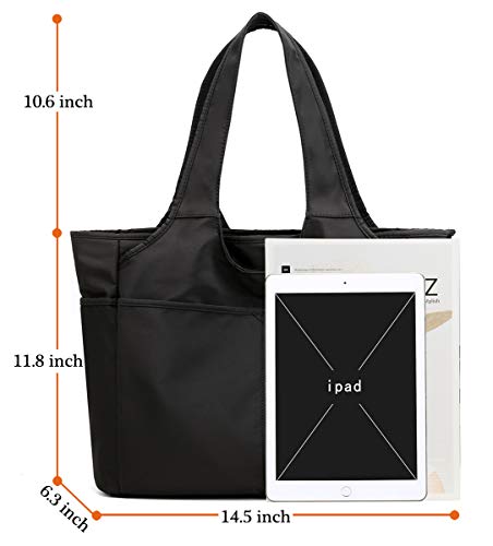Collsants Nylon Tote Bag Waterproof Shoulder Bag For Women Lightweight Travel Handbag Multi Pocket With Zipper #TOP3