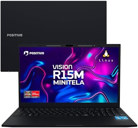 Notebook Positivo Vision R15M AMD Ryzen 7-5825U Linux 24GB RAM 51...