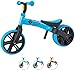 Price comparison product image Yvolution Y Velo Junior Toddler Balance Bike | 9" Training Bicycle With Dual Rear Wheels | For Kids Age 18 Months - 4 Years (blue)
