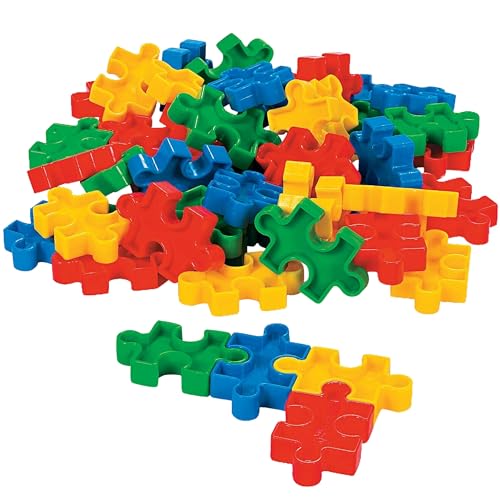 Fun Express Puzzle-Shaped Block Set Juego de Bloques con Forma de Rompecabezas 50 Piezas miniatura 2