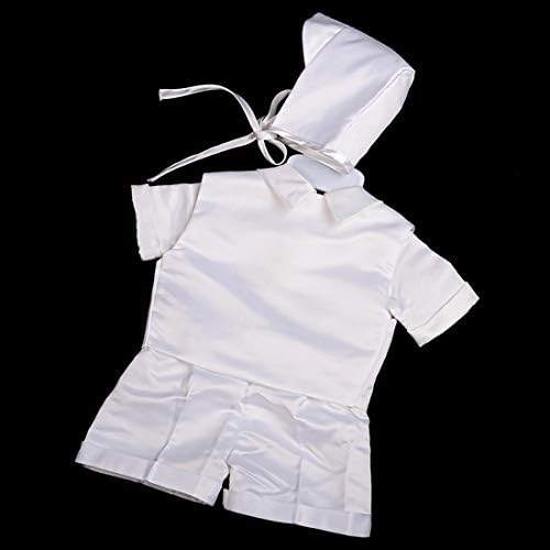 Lito Angels Baby Boys' Baptism Christening Suit Outfit Bonnet Short Sleeves 4 Piece Set 019 020 - Image 4