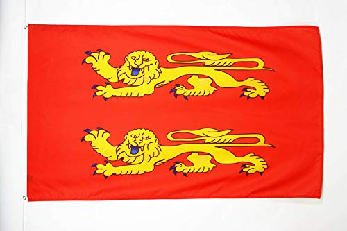 AZ FLAG - Drapeau Basse-Normandie - 150x90 cm - Drapeau Bas-Normand - France 100% Polyester Avec Oeillets Métalliques Intégrés - Pavillon 110 g
