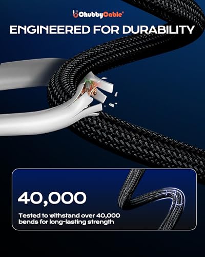 chubbycable Curly Chubby Retractable Fast Charging Cable 240W Coiled Charger Cord for Car Durable USB C Cable Compatible with iPhone 17-15 Series, Orange, Type-C to Type-C, 2.13FT-6.56FT