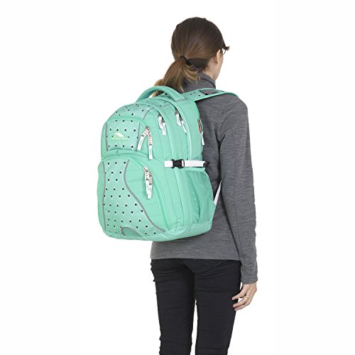 Image of High Sierra Swerve Laptop Backpack, Aquamarine /Tri Geo /White, 19 x 13 x 7.75-Inch