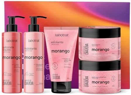 Labotrat - Kit Experiência Banho 5 Itens Morango
