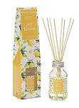 Hassett Green London - Just Lemon Fragrance Oil Reed Diffuser 100ml - Long Lasting Home Indoor Fragrance with 8 Rattan Reeds