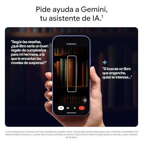 Miniatura 5 de Google Pixel 10a - 7 años de Pixel Drops, más de 30 Horas de batería, Asistente de Cámara, Gemini Live - Frambuesa, 128GB + Funda de Pixel 10a - Fabricada con plástico Reciclado - Lavanda