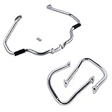 XMT-MOTO Motorcycle Chrome Rear Highway Bars+Mustache Engine Guard Crash Bar Fit For Indian Chief Classic/Chief Vintage/Chieftain 2014-2018,Chief Dark Horse/Chieftain Dark horse/Springfield 16-18