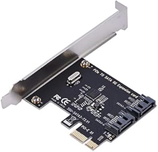 ASM1061 PCI-E Cards to SATA 3.0 Extension Card,2-Port SATA 3.0,6Gbps Expansion Adapter Boards,SSD Solid State Drive Conversion Card,for Windows (R) XP/server2003/VISTA/7/8/Mac/linux