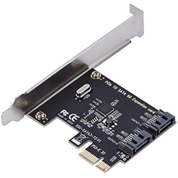 Tangxi SATA 3.0 2-portowa karta kontrolera PCIe, PCI Express do SATA III 6 Gb/s z mocnymi uchwytami, Plug and Play