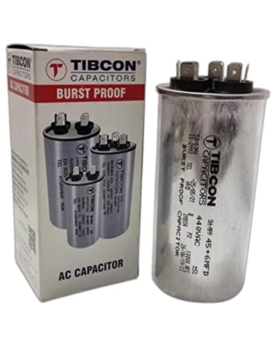Image of M&M HARIS Mickko 45+6 MFD 440V Tibcon Capacitor for Air Conditioner (Split & Window Air Conditioners) 1 Ton & 1.5 Ton & 2 Ton Air Conditioner