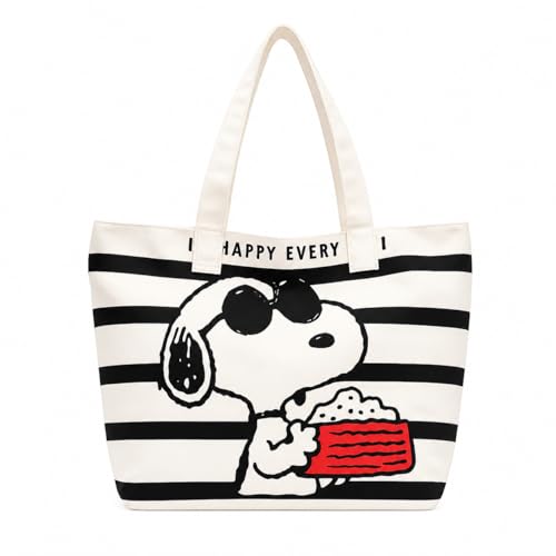 Image of Large Canvas Tote Bag for Women, Tote Handbags for Women with Zipper & Inner Pocket for College, Shopping, Office