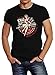 Neverless® Herren T-Shirt Girls on Cars Retro Vintage Print Pin up Girl Logo Aufdruck Slim Fit schwarz L