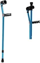 Antebraço Muleta Antebraço Muleta Ajustável Muleta Cotovelo Dobrável Ultraleve Assistência em Alumínio Dupla Ajustável Com Punho Confortável Bengala Ajustável em Metal Dobrável Cotovelo Bengala Para O