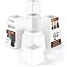 Premium Adjustable Furniture Risers - 5 to 9 Inch Bed Riser, Table Riser, Chair Riser or Sofa Riser - 8 Piece Set (White) - by Utopia Bedding