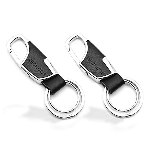 MECHCOS Key Chain Car Key Clip with 2 Key Rings, Car Keychain Holder for Men and Women, 2PCS