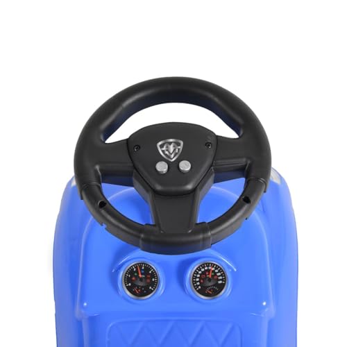 Moni Rutschauto Muse, Rutscher, Musikfunktion, Rückenlehne, Lenkrad, ab 3 Jahren, Farben:blau – Bild 7