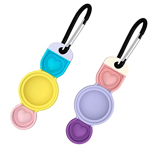 Silicone Case Compatible with Air Tags Case Keychain Air tag Holder Cases Air Tags Protective Cover