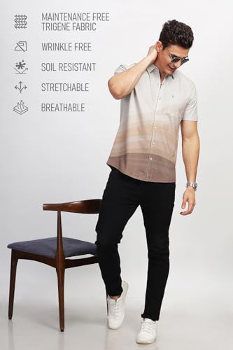 Image of BULLMER Trendy Regular Fit Printed Causal Shirt for Men - Pack of 1