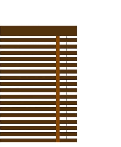 Persianas venecianas de Madera de imitación inalámbricas de 2 Pulgadas, persianas de Madera de imitación de PVC de Ventana Plana con patrón Horizontal para Oficina Casa