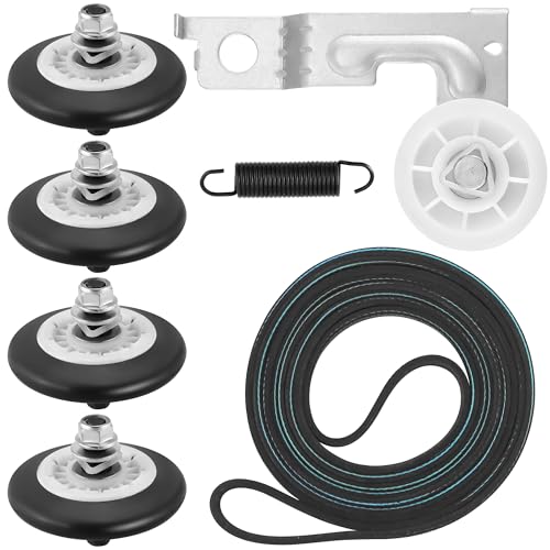 AGM75510755 Dryer Repair Kit fit for LG Kenmore 4581EL2002C Dryer Drum Roller 4400EL2001A Dryer Belt 4561EL3002A Idler Pulley for DLE2516W DLE3777W DLE5977W DLE7177WM DLE5955W DLE0442W by Fetechmate